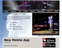 Tablet Screenshot of livingskieslimousine.ca